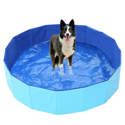 Dog Swimming Bath Pet Foldable Bathtub Large Pool Collapsible Bathtub Pool Kids Cool Pet Accessories Out Cooling